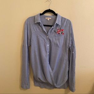 Pinstripe button down